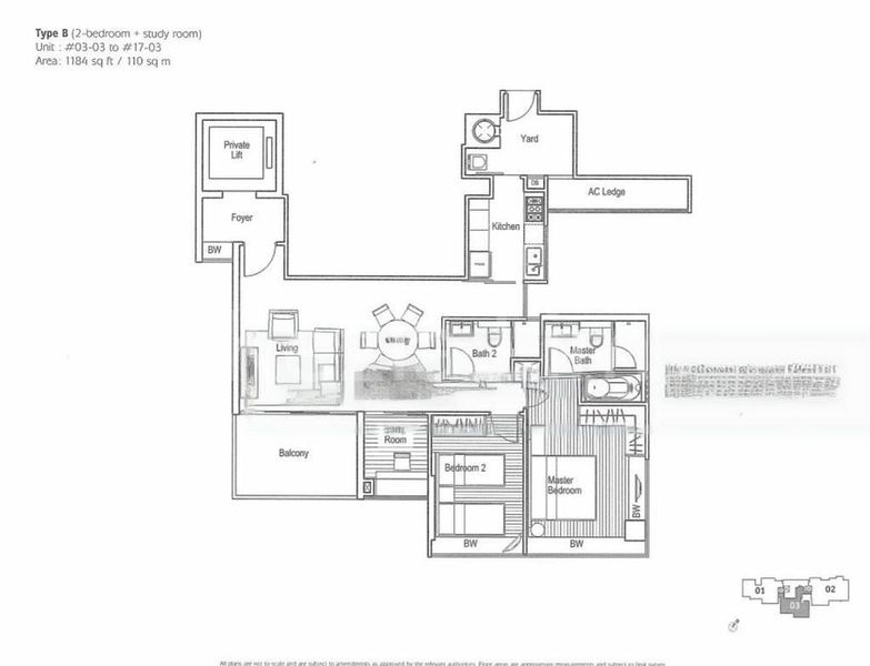 2 Bed Condo for Rent in  Suites @ Cairnhill - Image 15